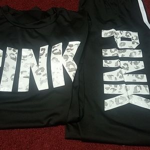 pink out fit silk material homemade have one left